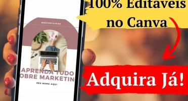 Pack Canva para Marketing Digital Vol. 1 com 25 Artes