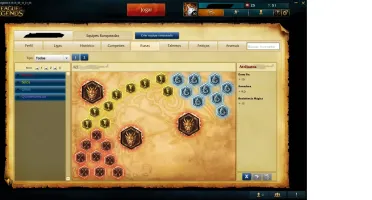 Conta League of Legends no ranked borda ouro