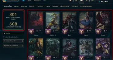 [Conta Br] Dima 4 [Soloq]+skins+ Mmr Bufado