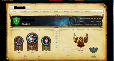 Conta Ouro 4 borda ouro Skin Projeto lucian, Skin Brandzumbi
