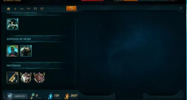 Conta Ouro 4 borda ouro Skin Projeto lucian, Skin Brandzumbi