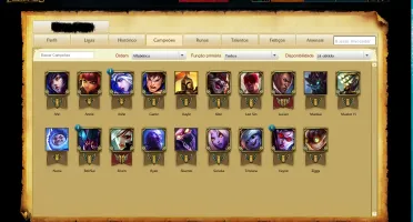 Conta Ouro 4 borda ouro Skin Projeto lucian, Skin Brandzumbi