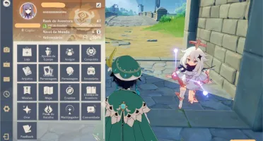 Conta Genshin Impact AR47 venti hutao keqing e mona e harpa
