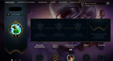 Conta League of Legends Unranked