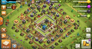 Conta clash of clans com 9.600 gema cv12