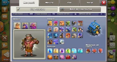 Conta clash of clans com 9.600 gema cv12