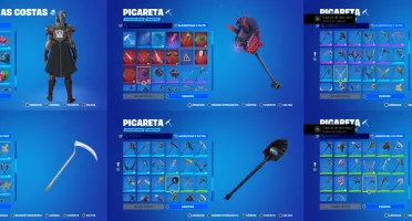 Conta fortnite com várias skins + Salve o mundo