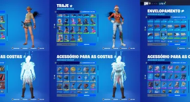 Conta fortnite com várias skins + Salve o mundo