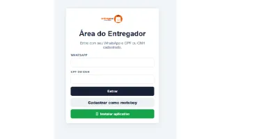 Entregaai  Sistema Delivery Multi Lojas  Com App Entregador