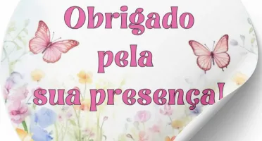 Adesivos de Borboletas para Agradecimento