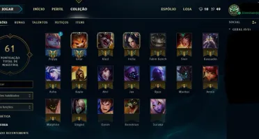CONTA PLATINA NA SEASON PASSADA