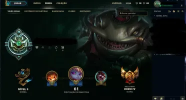 CONTA PLATINA NA SEASON PASSADA