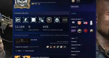 CONTA NEW WORLD + JOGOS STEAM