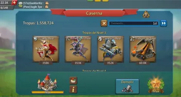 Lords mobile conta 100m