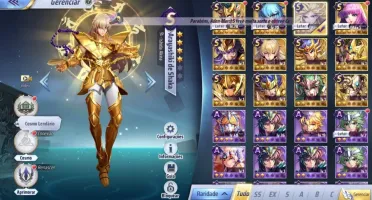SAINT SEIYA AWAKENING - COM GEMAS AVANÇADAS E LIVROS