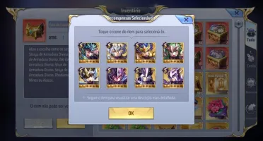 SAINT SEIYA AWAKENING - COM GEMAS AVANÇADAS E LIVROS