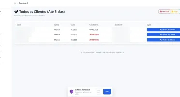 Script Gestor de Clientes + Cobrança WhatsApp + APK