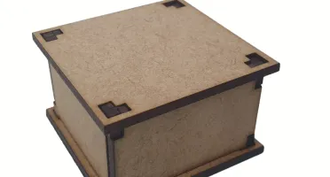 Kit 20 caixa com tampa 05x05cm personalizada MDF,...