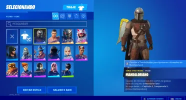 conta fortnite com passe 5, muitas skins e jogos na epic