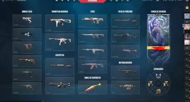 pra hj! conta valorant ascendente 1 muitas skins