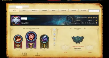CONTA DE LEAGUE OF LEGENDS *37 Campeões / 9 Skins / S6 B1