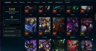 Conta bronze 2 com 82 champs e 24 skins
