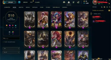 Conta Lol 15 skin mítica e muitas outras skins, lv 492