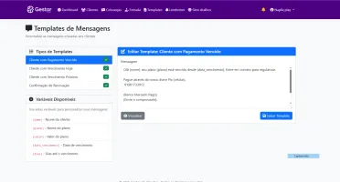 Gestor de Clientes Rastreamento Veicular – cobrança Manual