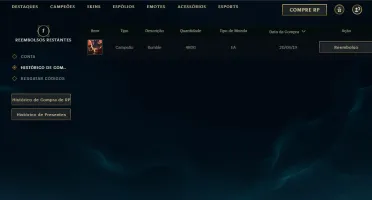 Conta LoL md5 para o prata mmr bom