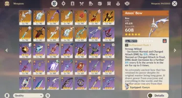Genshin impact AR58 - 12 legendary characters | 12 legendary