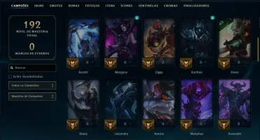 Diamante 2 com 65 Champs e 13 Skins