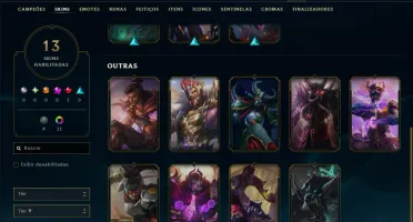 Diamante 2 com 65 Champs e 13 Skins