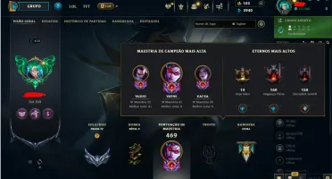 Conta League of Legends único dono criação de 2017