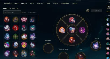 conta level 144 com 196 skins 3 miticas 35 cromas 93 emotes