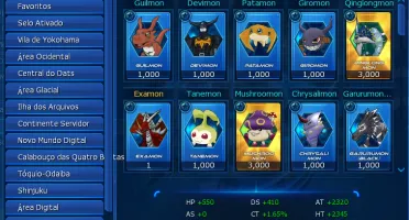 Conta LADMO no Servidor Omegamon 3 Sss+