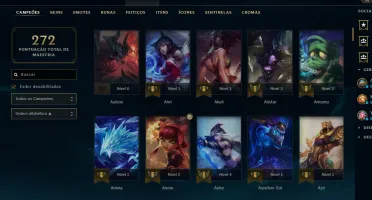 CONTA LOL 117 SKINS COM TODOS OS CAMPEÕES