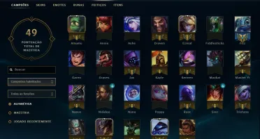 CONTA DE LOL PLATINA 80 REAIS