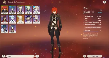 🔴 CONTA GENSHIN NA AR 20, DILUC 5⭐ ÓTIMA PARA INICIANTES ⭐