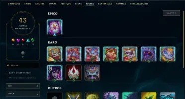 Diamante 3 com 30 Champs e 3 Skins ( 83 PDL )