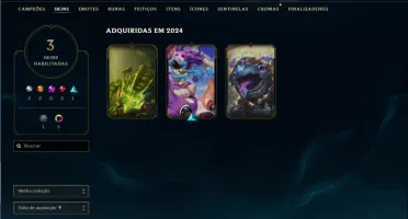 Diamante 3 com 30 Champs e 3 Skins ( 83 PDL )
