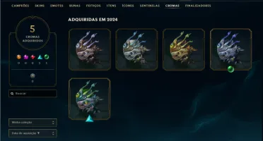Diamante 3 com 30 Champs e 3 Skins ( 83 PDL )