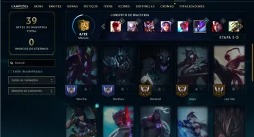 Diamante 3 com 30 Champs e 3 Skins ( 83 PDL )