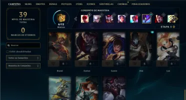 Diamante 3 com 30 Champs e 3 Skins ( 83 PDL )