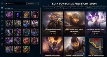Conta lol plat 2 season passada 60% de winrate 164 skins
