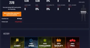 CONTA CS GO PRIME - LVL 15 GC 3.583 HORAS DE JOGO