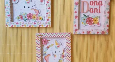 Kit Unicórnio com 50 Peças Montadas e Laços