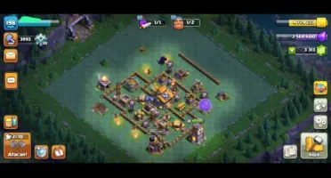 Vila cv15 do Clash of clans