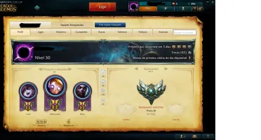 Conta League of Legends Prata 59 champions e 17 skins