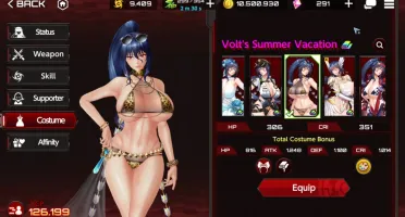 Vendo conta Action Taimanin com 6 golden pass 1 pack lendari