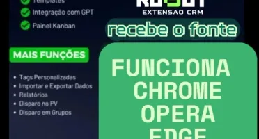 Botzo,CRM Robotz , Extensão - Com licenca 1 dominio seu